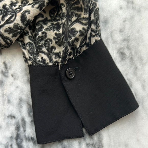 Tory Burch Jessica Black and White Demask/Paisley Silk Top | 8 - Picture 7 of 7